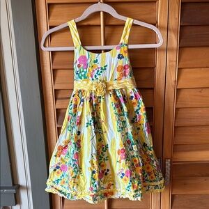 Marmellata yellow floral spring dress size 6X